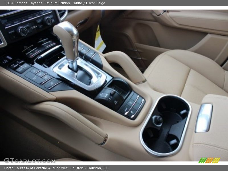 White / Luxor Beige 2014 Porsche Cayenne Platinum Edition