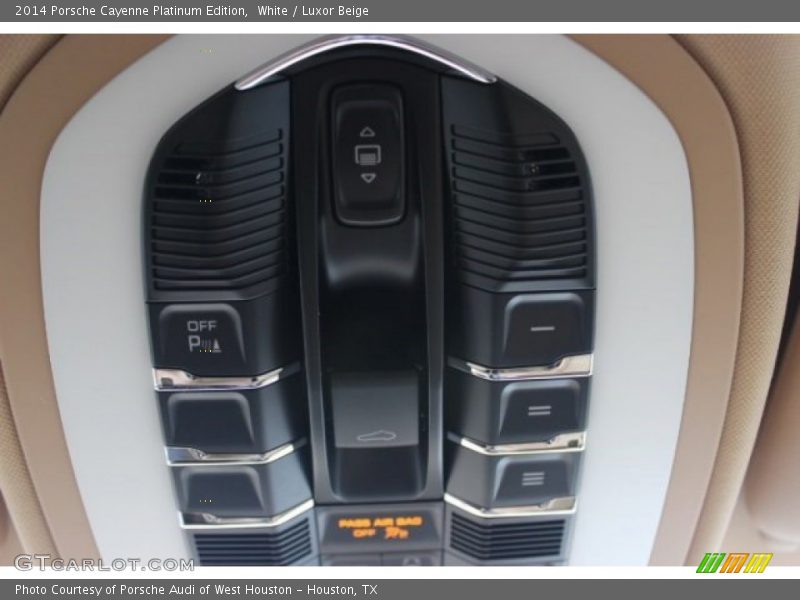 White / Luxor Beige 2014 Porsche Cayenne Platinum Edition
