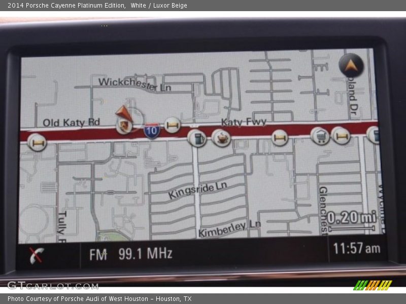 White / Luxor Beige 2014 Porsche Cayenne Platinum Edition