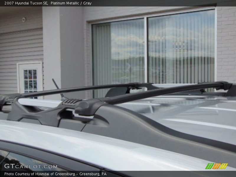 Platinum Metallic / Gray 2007 Hyundai Tucson SE