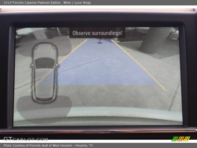 White / Luxor Beige 2014 Porsche Cayenne Platinum Edition