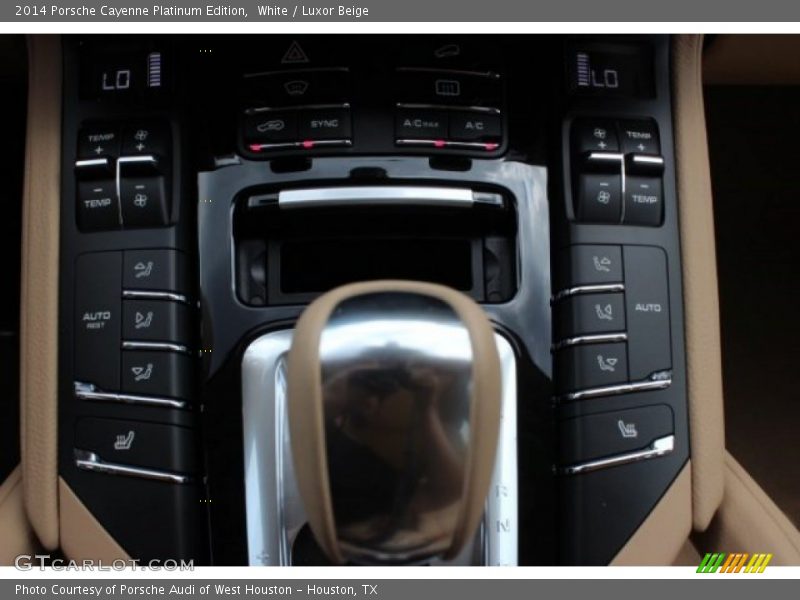 White / Luxor Beige 2014 Porsche Cayenne Platinum Edition