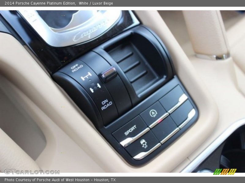 White / Luxor Beige 2014 Porsche Cayenne Platinum Edition