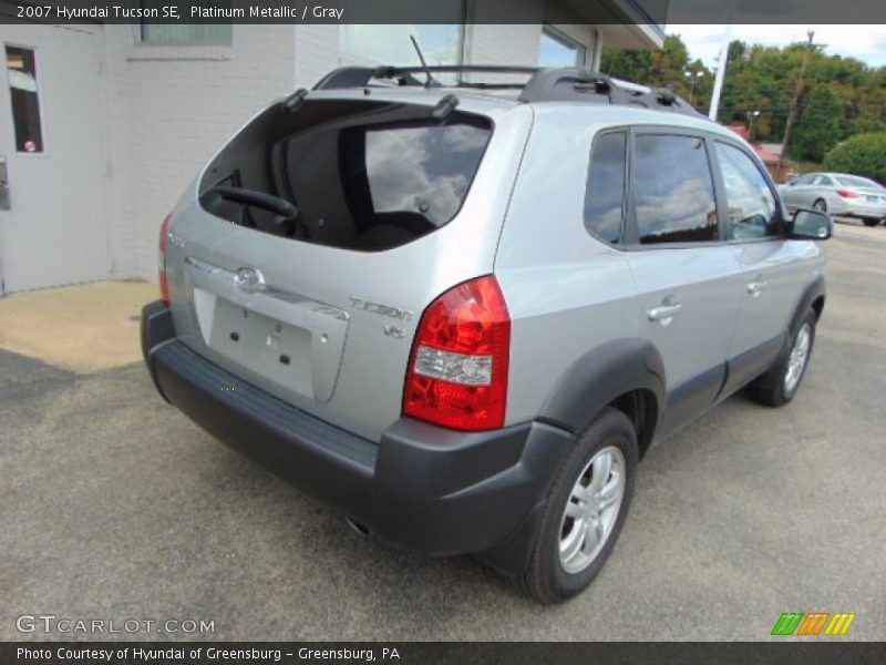 Platinum Metallic / Gray 2007 Hyundai Tucson SE