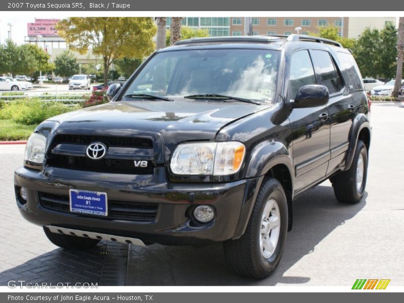 Black / Taupe 2007 Toyota Sequoia SR5