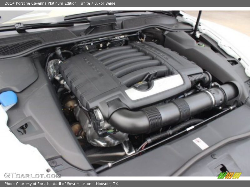 White / Luxor Beige 2014 Porsche Cayenne Platinum Edition