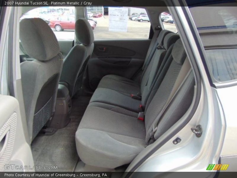 Platinum Metallic / Gray 2007 Hyundai Tucson SE