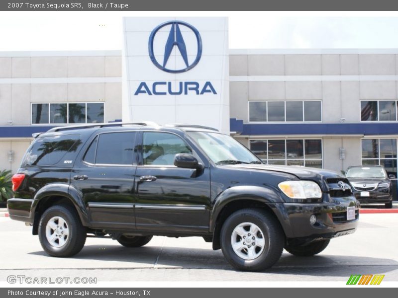 Black / Taupe 2007 Toyota Sequoia SR5