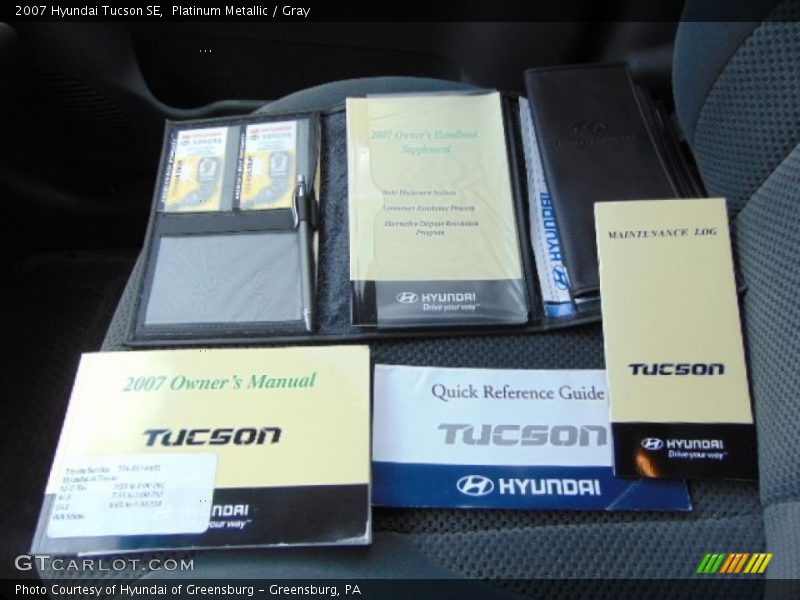 Platinum Metallic / Gray 2007 Hyundai Tucson SE