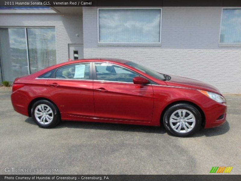 Venetian Red / Camel 2011 Hyundai Sonata GLS
