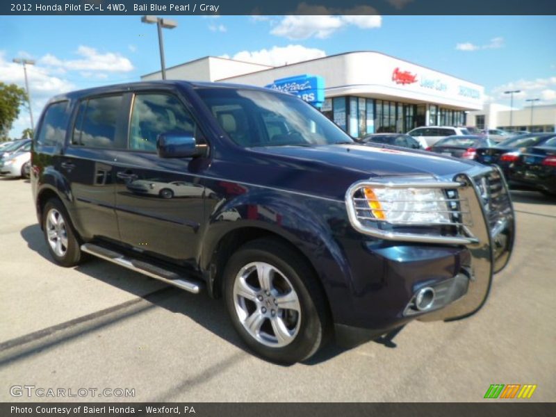 Bali Blue Pearl / Gray 2012 Honda Pilot EX-L 4WD
