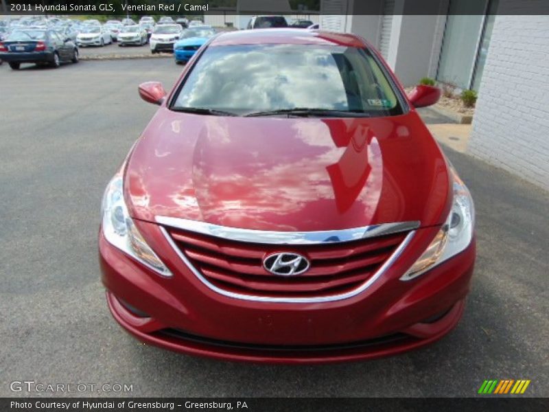Venetian Red / Camel 2011 Hyundai Sonata GLS