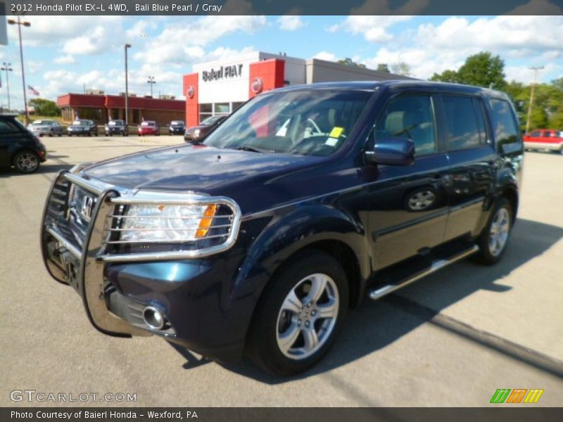 Bali Blue Pearl / Gray 2012 Honda Pilot EX-L 4WD
