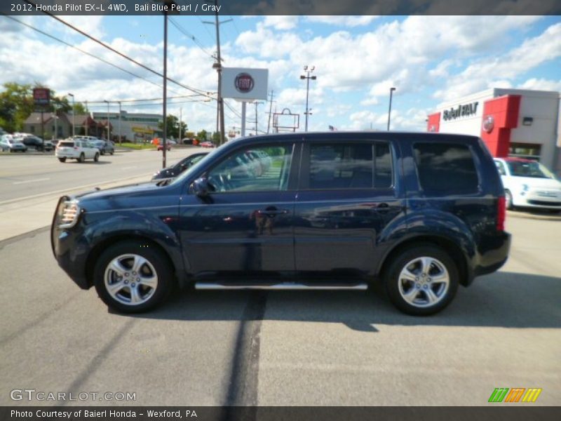 Bali Blue Pearl / Gray 2012 Honda Pilot EX-L 4WD