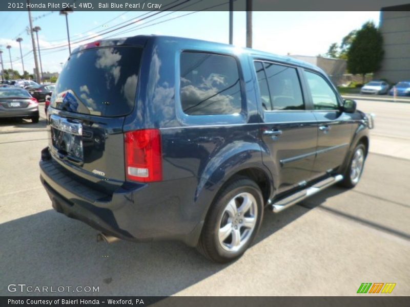 Bali Blue Pearl / Gray 2012 Honda Pilot EX-L 4WD