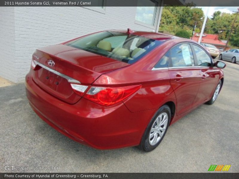 Venetian Red / Camel 2011 Hyundai Sonata GLS