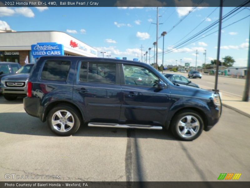 Bali Blue Pearl / Gray 2012 Honda Pilot EX-L 4WD