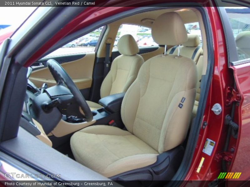 Venetian Red / Camel 2011 Hyundai Sonata GLS