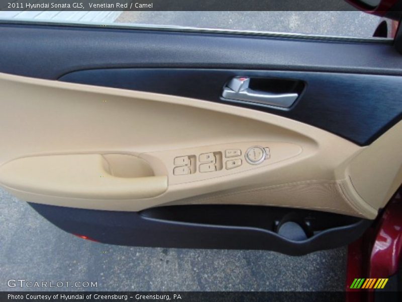 Venetian Red / Camel 2011 Hyundai Sonata GLS