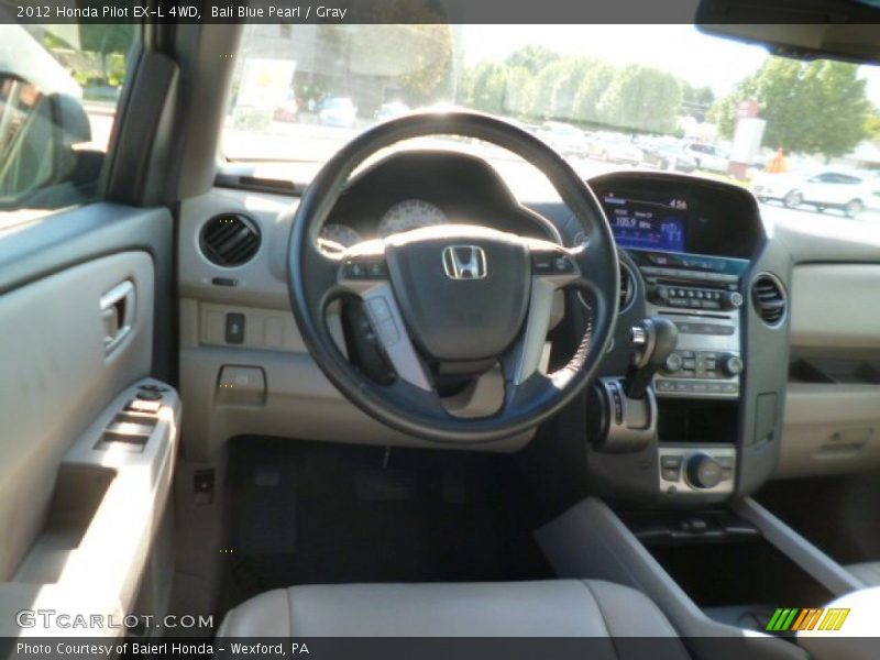 Bali Blue Pearl / Gray 2012 Honda Pilot EX-L 4WD