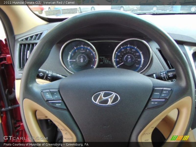 Venetian Red / Camel 2011 Hyundai Sonata GLS