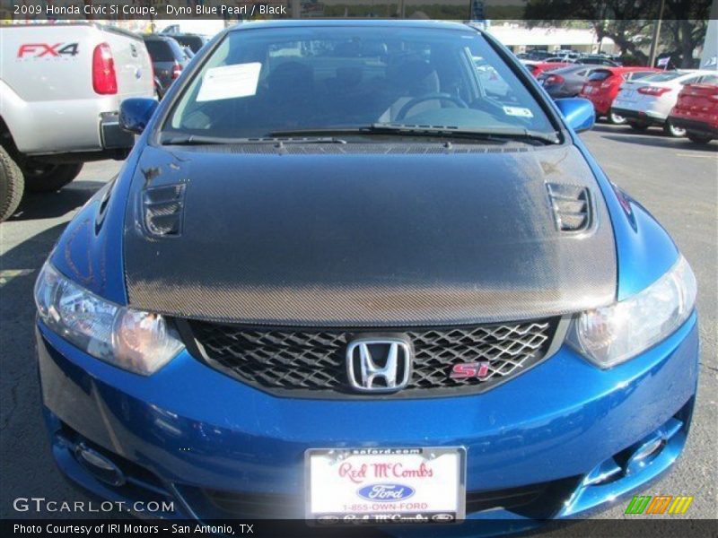 Dyno Blue Pearl / Black 2009 Honda Civic Si Coupe
