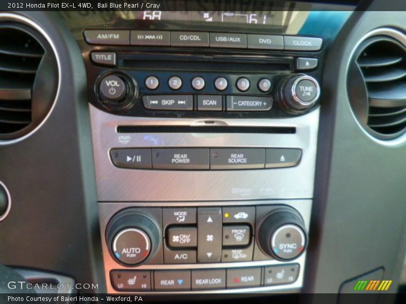 Bali Blue Pearl / Gray 2012 Honda Pilot EX-L 4WD