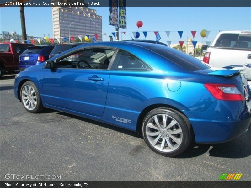 Dyno Blue Pearl / Black 2009 Honda Civic Si Coupe
