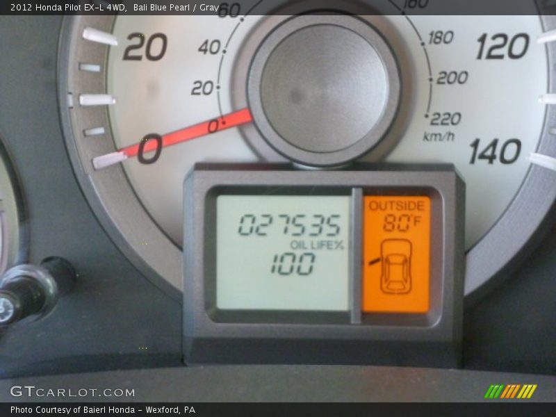 Bali Blue Pearl / Gray 2012 Honda Pilot EX-L 4WD