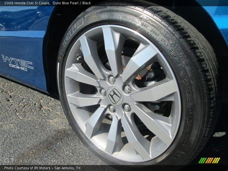 Dyno Blue Pearl / Black 2009 Honda Civic Si Coupe