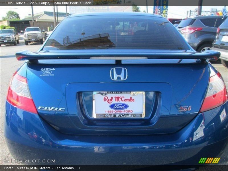 Dyno Blue Pearl / Black 2009 Honda Civic Si Coupe