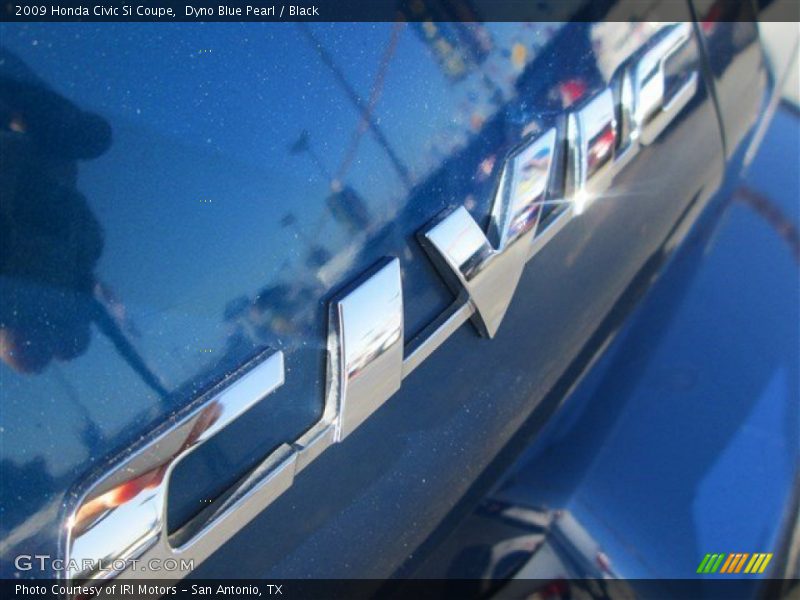 Dyno Blue Pearl / Black 2009 Honda Civic Si Coupe