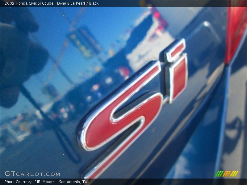 Dyno Blue Pearl / Black 2009 Honda Civic Si Coupe