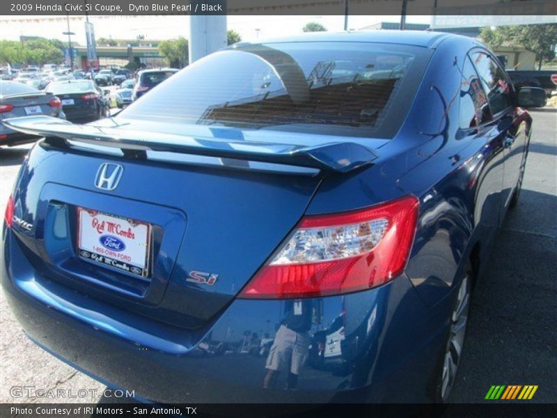 Dyno Blue Pearl / Black 2009 Honda Civic Si Coupe