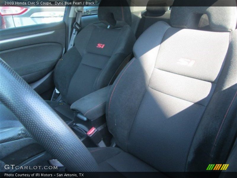 Dyno Blue Pearl / Black 2009 Honda Civic Si Coupe