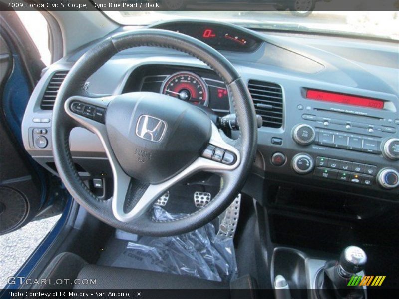 Dyno Blue Pearl / Black 2009 Honda Civic Si Coupe