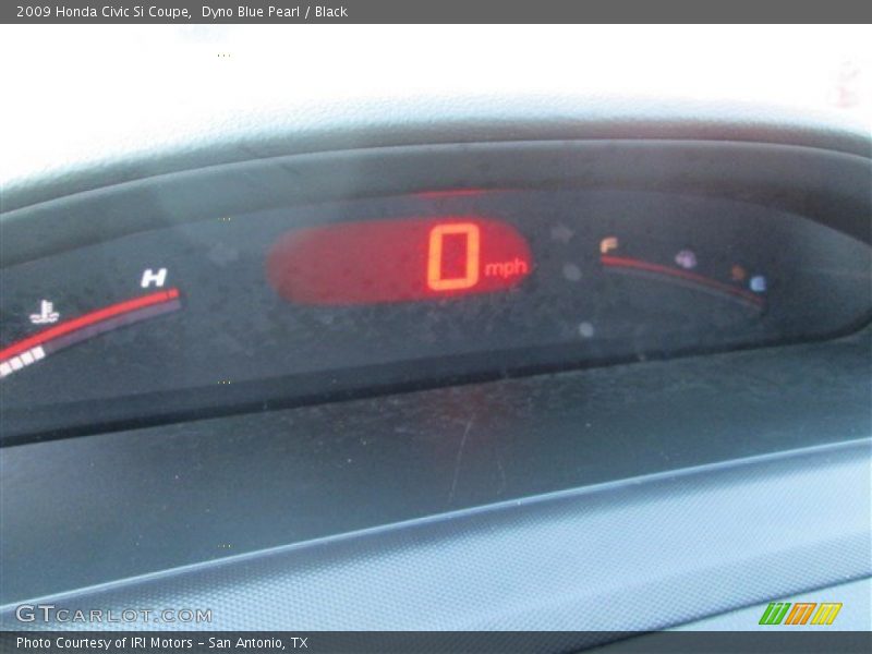 Dyno Blue Pearl / Black 2009 Honda Civic Si Coupe