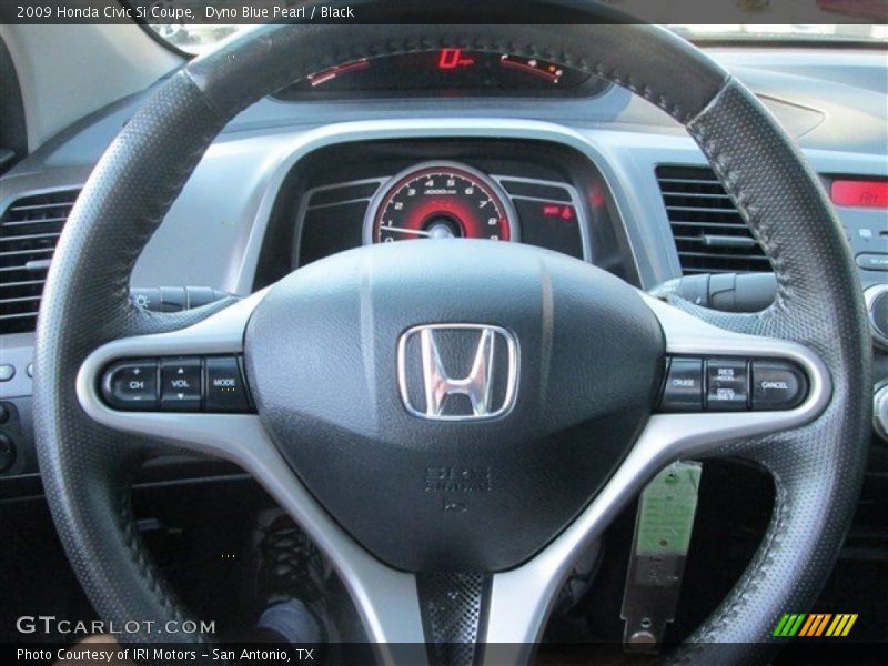 Dyno Blue Pearl / Black 2009 Honda Civic Si Coupe