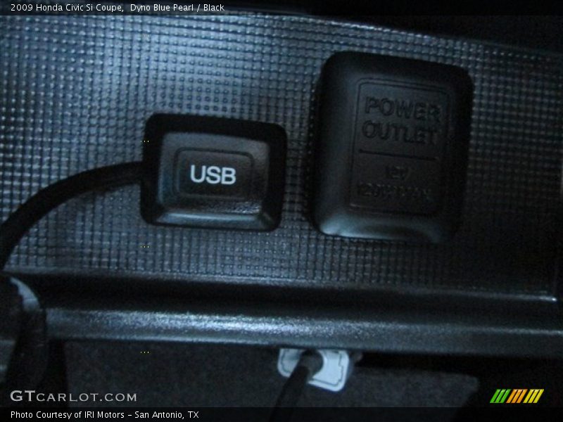 Dyno Blue Pearl / Black 2009 Honda Civic Si Coupe
