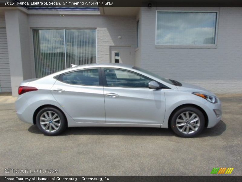 Shimmering Air Silver / Gray 2015 Hyundai Elantra SE Sedan