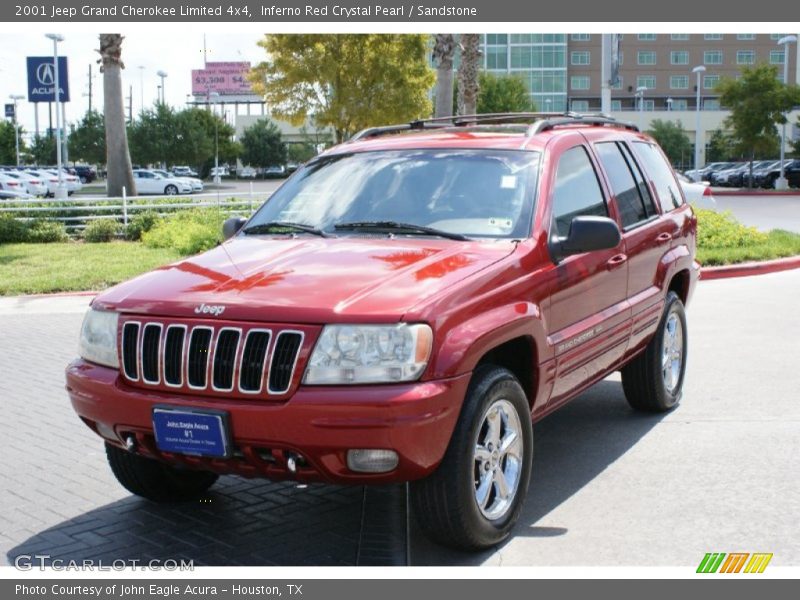 Inferno Red Crystal Pearl / Sandstone 2001 Jeep Grand Cherokee Limited 4x4