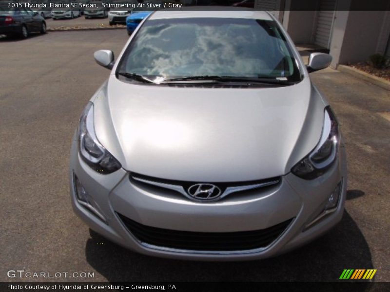 Shimmering Air Silver / Gray 2015 Hyundai Elantra SE Sedan