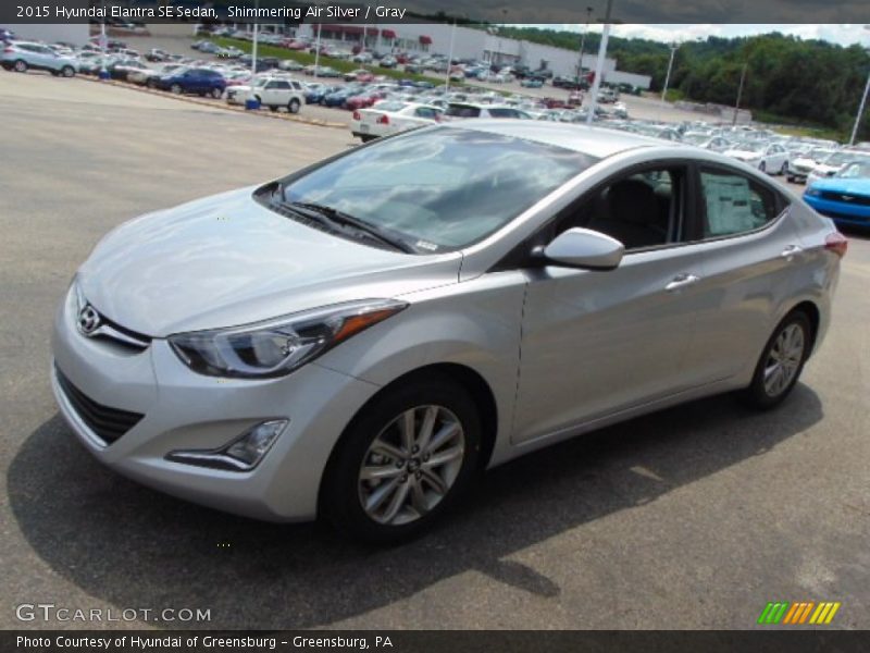 Shimmering Air Silver / Gray 2015 Hyundai Elantra SE Sedan