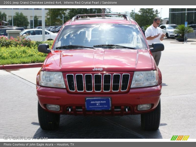 Inferno Red Crystal Pearl / Sandstone 2001 Jeep Grand Cherokee Limited 4x4