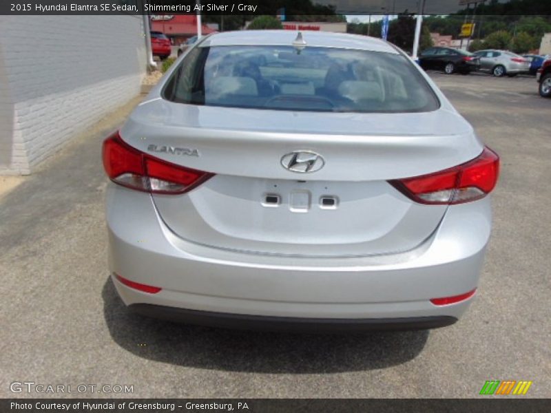 Shimmering Air Silver / Gray 2015 Hyundai Elantra SE Sedan