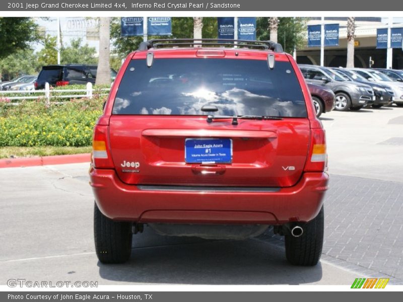 Inferno Red Crystal Pearl / Sandstone 2001 Jeep Grand Cherokee Limited 4x4