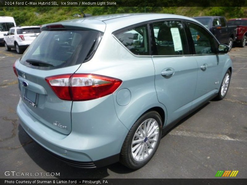 Ice Storm / Medium Light Stone 2014 Ford C-Max Hybrid SEL