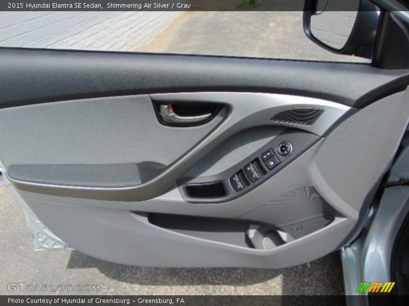 Shimmering Air Silver / Gray 2015 Hyundai Elantra SE Sedan