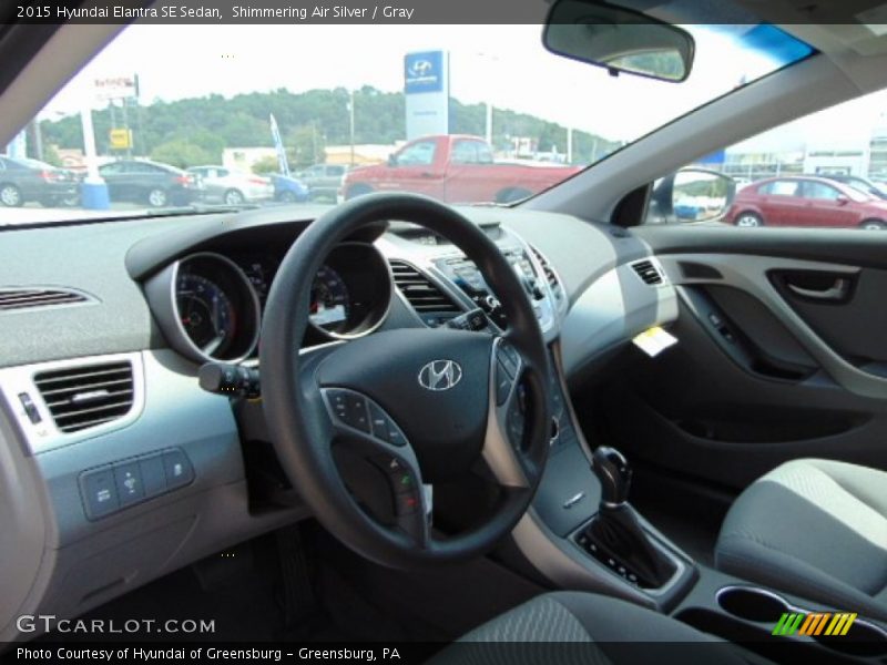 Shimmering Air Silver / Gray 2015 Hyundai Elantra SE Sedan