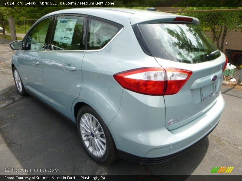 Ice Storm / Medium Light Stone 2014 Ford C-Max Hybrid SEL